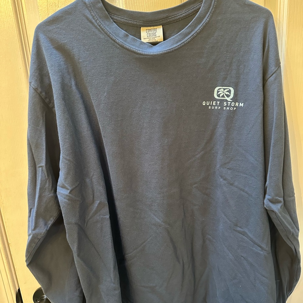 Comfort Colors Men's Slate Blue Long Sleeve Tee